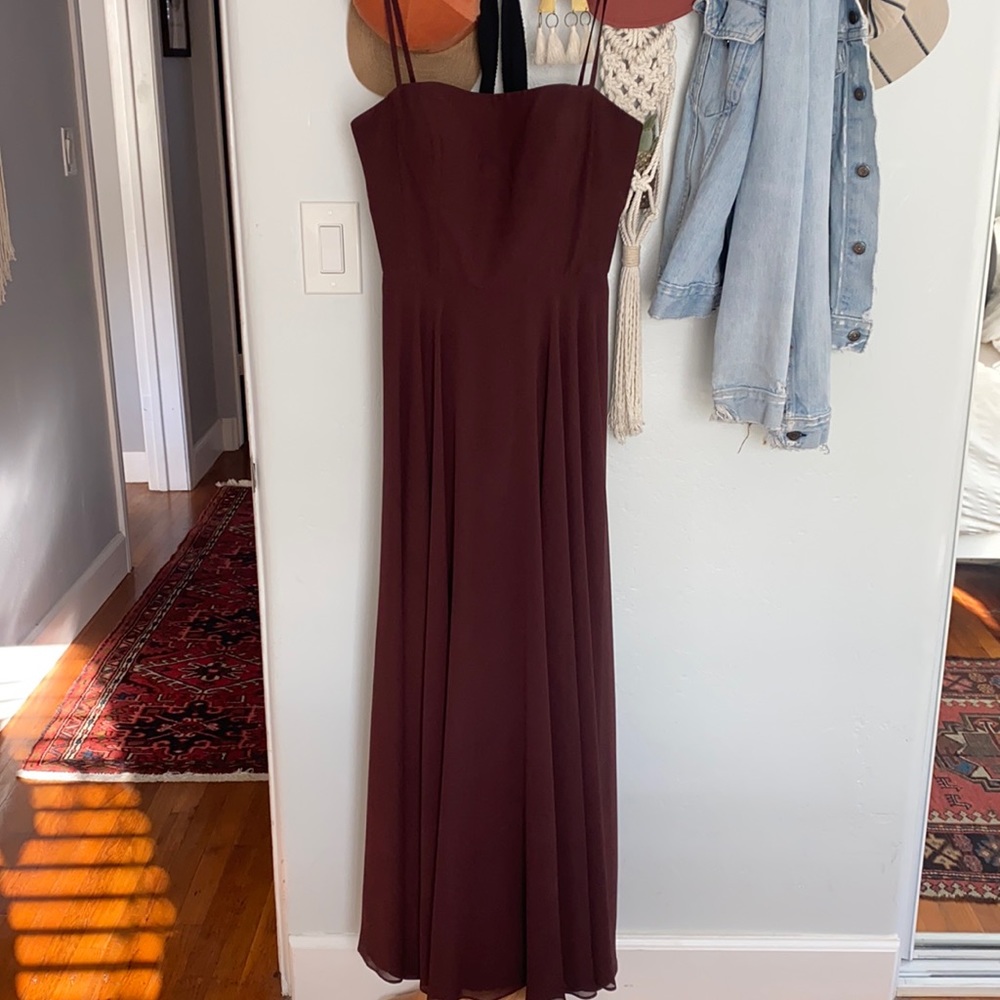 Jenny Yoo Renee Mahogany, Size 8